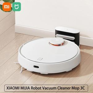 Rengörare Xiaomi Mijia Robot Vacuum Mop 3C för Home Sweeping Washing Mopping Dust LDS Scan 4000Pa Cyclone Suge App Smart Planned Map