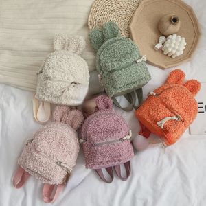 Zaini per bambini carini Zaini per borse in peluche con cappello da coniglietto per bambini in età scolare Mini zaino per scuola per ragazze Zaino per cartoni animati 240111