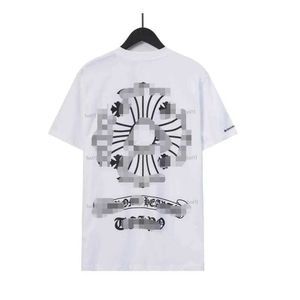 Moda CH Roupas Designer Tees Luxo Casual Camiseta 2023ss Heart Cro Sex Records Graffiti Limited Sânscrito Manga Curta Preço Homens Mulheres T-shirt para Venda 985