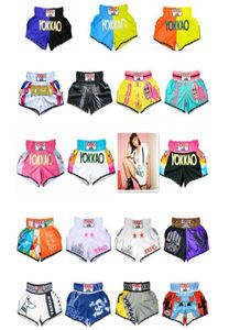 Yokkao Muay Thai Shorts Fight Pants Training Fight Pants Sports Beach Pants Quick Dry Blue Mönster 2206013025392