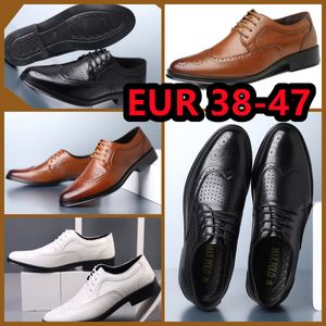 Low price Luxury Men's Shoes Mens Designer Dress Leather Shoes Mens Business Formal Wedding Party Shoes size38-47