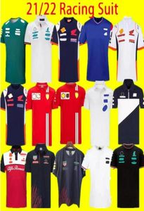 21 22 F1 Fórmula 1 Racing Suit Car Team Logo Uniformes de Fábrica Polo Manga Curta Camiseta Homens 2021 2022 Verão Jersey S5XL Thai 4801965