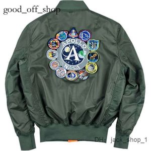 Designer Jacket Mens Thin Bomber Jacket Dingdin NASA Apollo Commemorative Edition Spring Fall Baseball Uniform Coat High Quality Stone 66