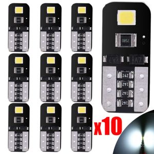 New 10pcs T10 2835 W5W LED Car Interior Light Canbus No Error License Plate Light Tail Bulb Width Lamp Universal Car Signal Lights