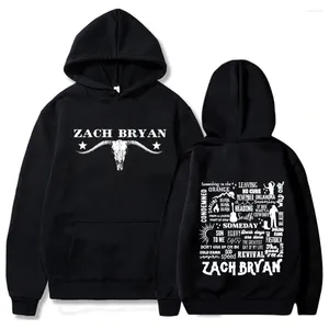 Erkek Hoodies Zach Bryan Hoodie Erkek ve Kadın Batı Ülke Müziği Harajuku Krop Tuvt Sweatshirt