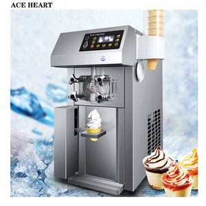 Soft Ice Cream Machine For Commercial Intelligent sales Rapid Cooling English Operating System Single Head Desktop Vending