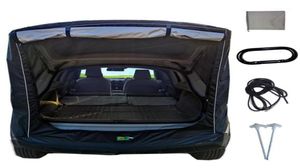 Namioty i schroniska Trunk Trunk Namiot Outdoor Seldrive Tour Ogon Ogal Słoneczno -Rainproof BBQ Camping Tylna markizę dla SUV Hatchb1533365