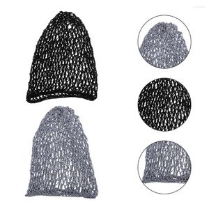 Berets 2 Stück Gitter Haarnetz Mesh Miss Zubehör für Mädchen Kopfbedeckung Polyester bequem