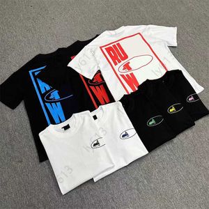 Erkek Moda Tshirts Tasarımcı Kadınlar Tshirt Alcatraz Adası Tee Klasik Desen Baskı Amerikan Dalga Hip Hop Skateboarding Street Kısa Kollu Tişört