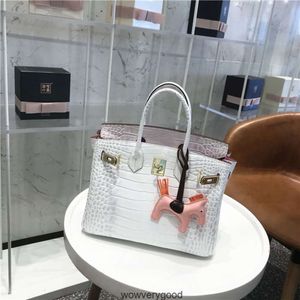 Designer Bags Luxury Fashion Totes Himalayan white crocodile real leather bag women's leather handbag