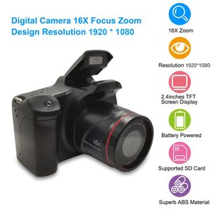 Tillbehör Digitalkamera 16x Focus Zoom Design 1920 * 1080p Stödd SD -kort 4 * AA Batteridriven drivs för foton som tar studio