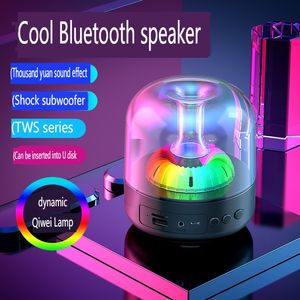 För Harman Kardon Mini Transparent Imitation Glass Wireless Bluetooth Högtalare Lantern Car 3D Surround Sound 38