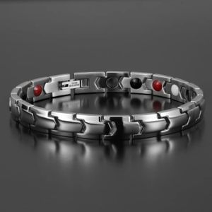 Armbänder Mode Elegante Gesundheit Magnetarmband Damen Silber Farbe Magnet Germanium Pflege Armband Schmuck