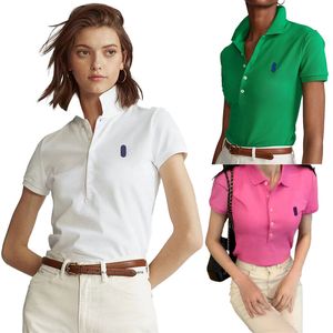 디자이너 여성 폴로 티셔츠 짧은 소매 여름 폴로 캐주얼 프린트 티 의류 S-XL 고품질 도매