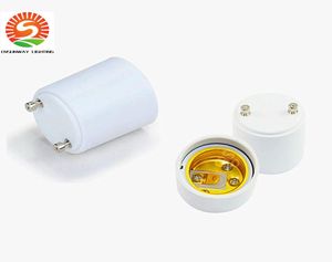 GU24 do E27 Lamp Base Uchwyt Gniazdo Adaptergu24 Mężczyzna do żeńskiego konwertera E27 dla żarówek LED8285076