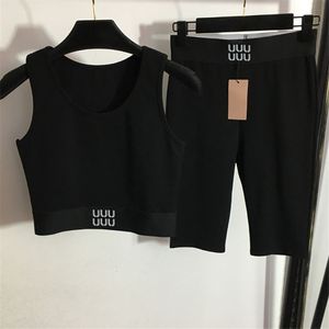 Sporty Women Bras Set Wirefree Cropped Bra Tanks Shorts Leggings Summer Sexy Casual Gym Yoga Tank Tops Pants Outfits
