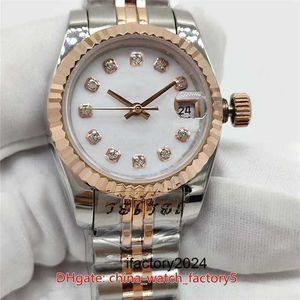 Luxury Rolaxs Watch Automatyczny ruch Czystość Fabryka 16 Style wysokiej jakości panie 26 mm Diamond Prezydent 18K Gold Steel Asia 2813 Mechanical Automat