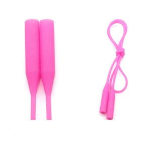 Correia de silicone para óculos, corrente antiderrapante, suporte para pescoço, cordão para óculos