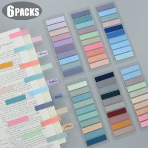 6packsset Gönderen Şeffaf Yapışkan Notlar Kendi Yapışkanlı Bahisçiler Ek Açıklama Okuma Kitabı Clear Sekme Kawaii Sevimli Kırtasiye 240111