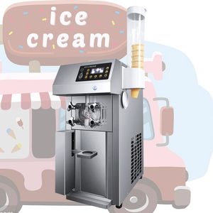 Dondurma Makinesi Ticari Otomatik Masaüstü LCD Ekran Marka Kompresörü ile Akıllı Yumuşak Dondurma Makinesi 2000W