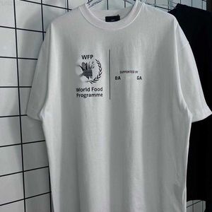 Para T-shirt dla mężczyzn i kobiet Summer Paris Wzór pszenicy Wzór drukowany bawełniany okrąg