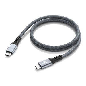 240W snabb laddning USB C -kabel USB4 Typ C Laddningssladd 40 Gbps Dataöverföring 8K60Hz för Thunderbolt 3/4 iPhone 15 Pro Max SSD Power Bank 2M