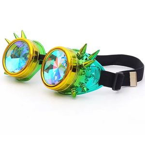 Goggles florata heta nya män kvinnor svetsar skyddsglasögon gotisk steampunk cosplay antika spikar vintage glasögon glasögon