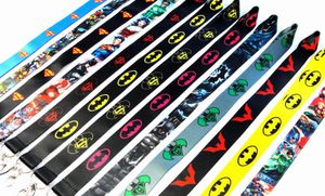 Fabrika Outlet Orijinal Tasarım Kahraman Batman Cep Telefonu Kravisi Anahtar Kezleri Çalışma Kimliği Boyun Kayışı Kamera Sling Cep Telefonu DIY Kradard Kulaklıklar için Telefon Kılıfı