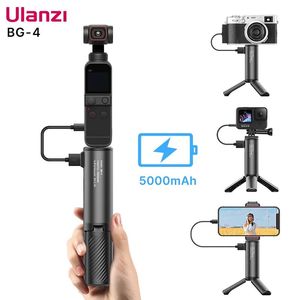 Камеры Ulanzi BG4 5000 мАч, внешний аккумулятор, зарядное устройство, ручка USB TypeC для DJI OSMO Pocket GoPro 8/7/6, экшн-камера, смартфон