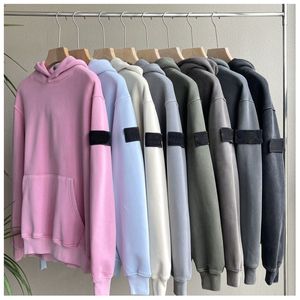 Designer hoodie tech fleece tjock pullover mens hoodies jumper broderad kompassemblem 100% bomull långärmad vårens höst par kläder överdimensionerad design