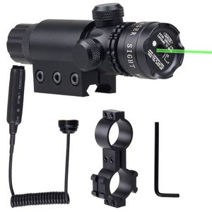 Taktik Uzun Mesafe Yeşil Lazer Görüş Kapsamı Ourdoor Airsoft Paintball oyunu için 20mm Rail