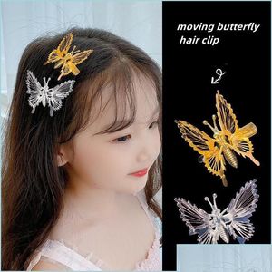 Doll Accessories Moving Butterfly Hairpin Net Red Korean Simple Fairy Exquisite Small Hairpins Kidssunglass Drop Delivery Toys Gifts Dhwp8