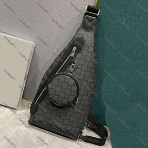 Bolsa de peito Desinger Bolsa de cintura masculina, corpo cruzado, bolsa de ombro, letras de verificação, couro, zíper, bolsa de telefone celular, bolsa feminina, bolsas de viagem, carteira com alça ajustável