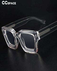 Montature per occhiali da sole 54290 Montatura per occhiali con montatura in acetato di alta qualità Montatura per occhiali vintage con design quadrato di marca CCspace Oculos De Grau T2209245152