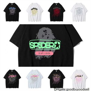 Young Thug 555 SP5DER SUMMER VINTAGE短袖TシャツMAN PLUSサイズTシャツ女性コットンTシャツロックヒップホップラップ特大ティー3F1B