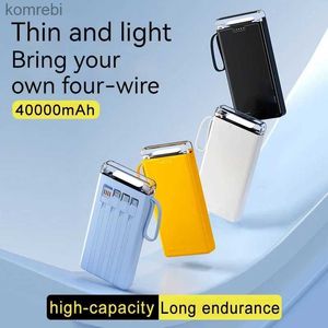 Cell Phone Power Banks Power Bank 40000mAh Portable Charger External Battery PoverBank 10000 Fast Charging Powerbank For iPhone mi POCOL240111