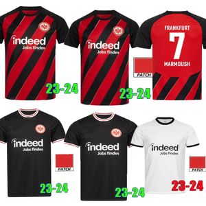 2023 2024 Eintracht Frankfurt Soccer Jerseys Uniforms Kostic Jovic 23 24 Kamada Fernandes de Guzman Red Silva Men Kit Football Shirts Cup Cup