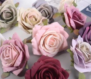 High-end simulation rose head DIY handmade garland material European retro color decorative accessories GD1140 LL