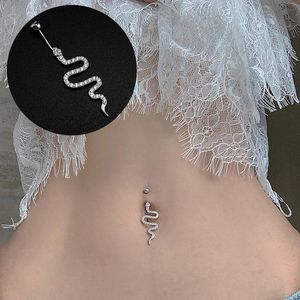 Smycken Miqiao 925 Sterling Silver Belly Button Piercing Animal Snake for Women Body Jewelry Fashion Accessories Attraktiv