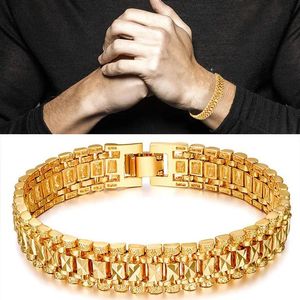 Colares homens 5/10mm ouro hip hop jóias cor do ouro grosso material de cobre pesado feminino curb link chain pulseira