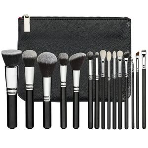 Pinsel-Set, 15-teilig, beste Qualität, professionelles Make-up-Pinsel-Set, Lidschatten, Eyeliner, Mischstift, Kosmetik-Werkzeuge mit Pu