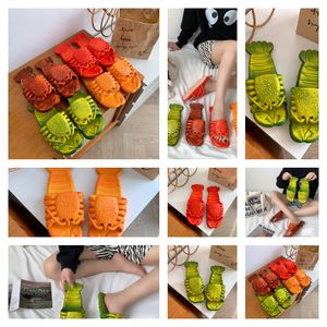 Женщины плоские скользящие тапочки шлепанцы сандалий шлебцы скользируют пляжную сандал -туфли дизайнер