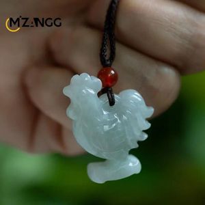 Pingentes naturais um bens jadeite chinês tridimensional zodíaco pingente jóias moda ccessories handcarved homem mulher presentes