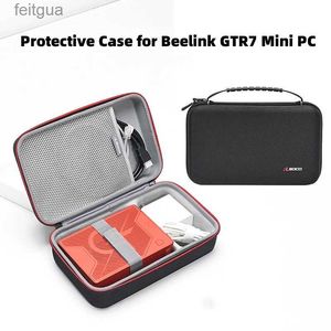 Laptop Case ryggsäck Hårt reseskyddsfodral för Beelink GTR7 Mini PC som bär fall Travel EVA Carrying Pouch Cover Bag för Beelink GTR7 Mini PC YQ240111