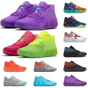 Högkvalitativ retro Utmärkt 2023 Top High QualityAAA Running Shoes Basketball Shoes Mens Trainers Sports Sneakers Black Blast City Rock Ridge Red Lamelo Ball 1