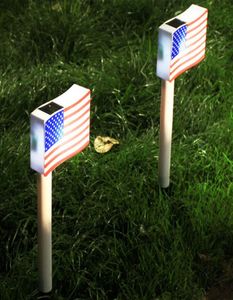 Solar Lights Outdoor US Flag Solar Banner IP65 Waterproof LED Lamp Decorative Garden Patio Pathway Deck Yard2955715