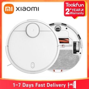 Cleaners Xiaomi Mijia 3c Robot Mop for Home Sweeping Dust Lds Scan 4000pa Cyclone Suction Washing Mop App Smart Planned