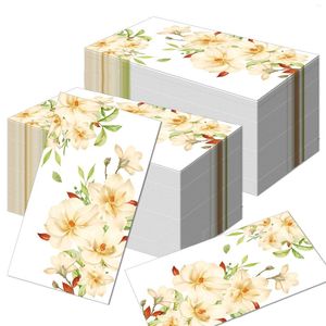 Table Napkin 100PCS White Magnolia Paper Napkins 33 40cm 2-Ply Disposable Wedding Soft Serving Towels For Cocktail Party Anniversary