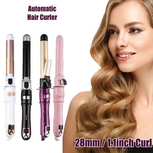 28mm Professional Ceramic Auto Hair Curler LCD Curling Iron Roller Curls Wand Waver Hair Styling Appliances Hair Curling Tools 240111