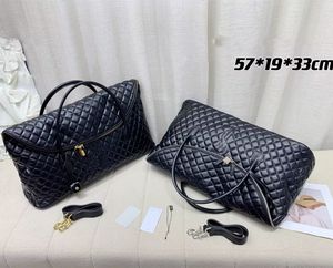 Designer-Taschen für Herren und Damen, Diamantgitter-Umhängetasche, Reisetasche, Reisetasche, Handgepäck, Handtaschen, Tragetaschen, Rucksack, Koffer, Taschen mit großem Fassungsvermögen, 57-cm-Rucksack-Stil